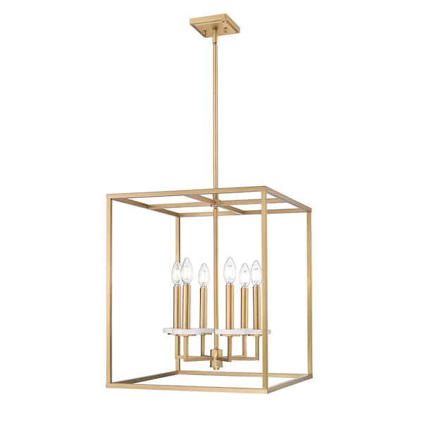 Z-Lite Gaultier Modern Gold 6 Light Chandelier 6100-21MGLD - main