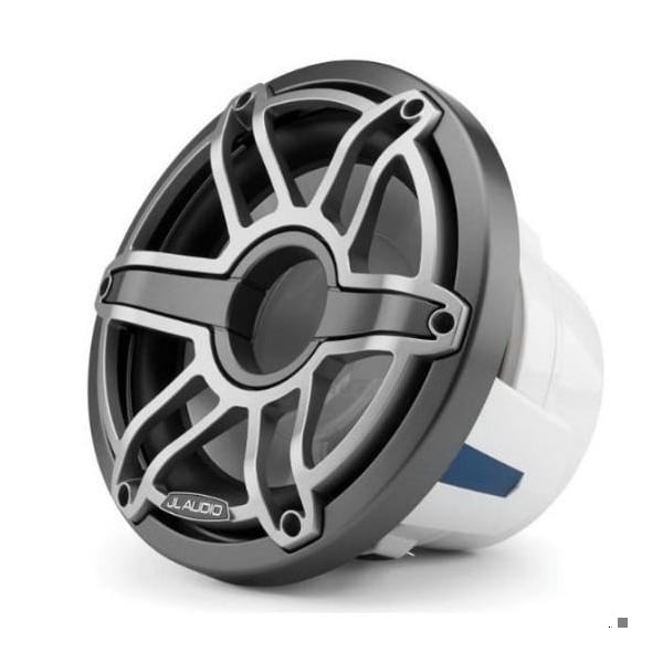 Jl Audio 10in Marine Subwoofer Driver, Grey Metallic Trim Ring, Titanium Sport Grille, 4 ohm 93646/010-03490-00 - main