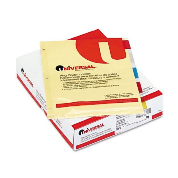 Universal Battery Universal Insertable Index Multicolor Tabs Five-Tab Letter Buff, 24Pk 20830 - main