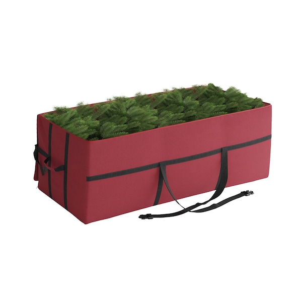 Elf Stor Christmas 9ft Tree Storage Bag Canvas Container with Zipper and Binding Straps 83-DT5056 - main