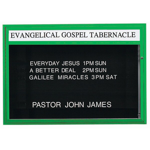 Aarco 60 in W, 42 in H, Forest Green BM4260FG - main