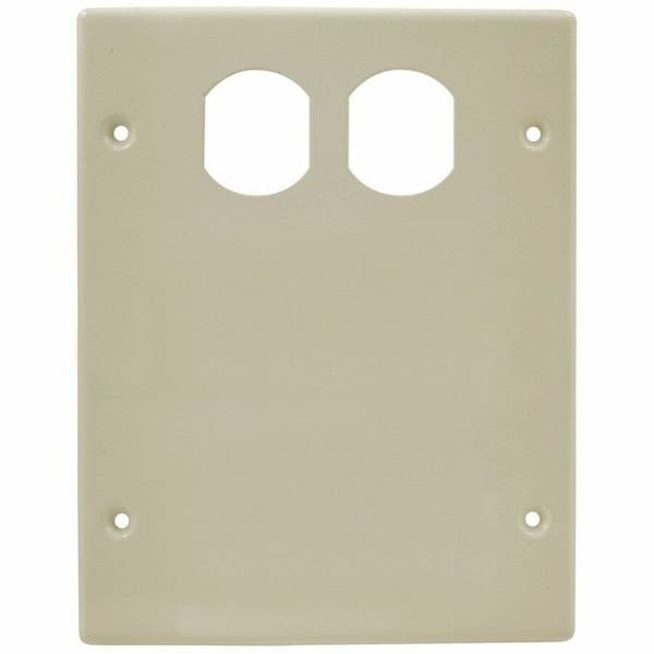 Hubbell Wiring Device-Kellems Cover Plate Raceway, HBL6750 Series, 6-3/4 in W, 0.2 in H, 5.43 in L, Ivory HBL6747BXXIV - main