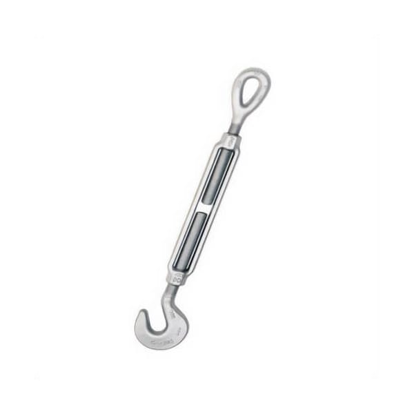 Crosby HG-225 Turnbuckle, Hook/Eye, 3/8 in Thread, 1000 lb Working, 6 in Take Up, 12.04 in L Close, Steel 1030672 - main