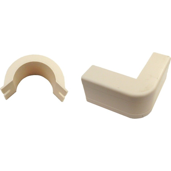 Cable Wholesale External Elbow Raceway, 31R2 Series, 1-1/4 in W, Ivory 31R2-007IV - main