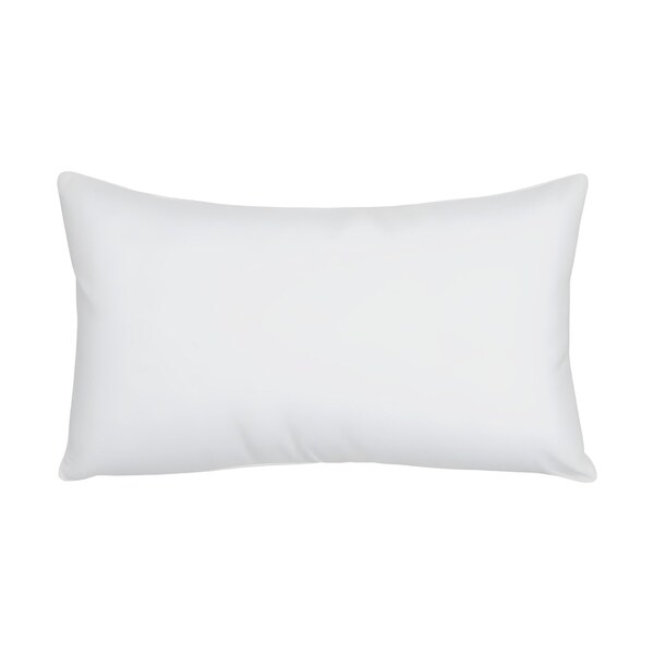 Homeroots 16" X 24" White Lumbar Throw Pillow Insert 534277 - main