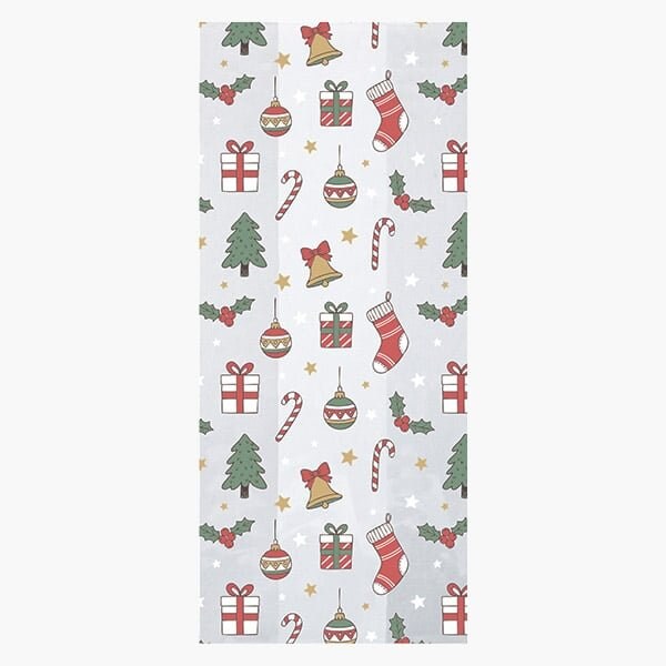 Nashville Wraps Christmas Stockings Cello Bags, 4x2.5x9.5 in, 100PK C2BCST - main