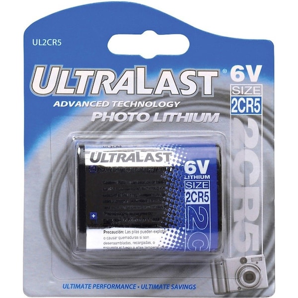 Ultralast NABC UltraLast UL2CR5 Lithium Photo Camera Battery - 6V DC UL2CR5 - main