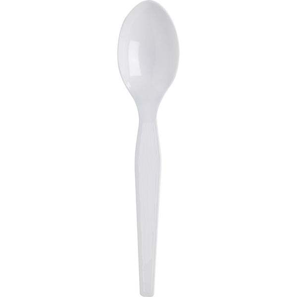 Dixie Plastic Cutlery, Heavyweight Spoon, White, 1000PK TH217 - main