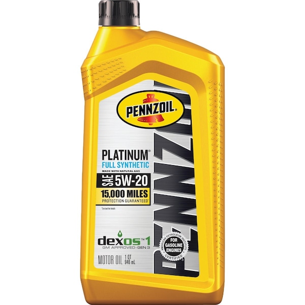 Pennzoil Platinum Full Synthetic 5W-20 Motor Oil 1 Qt. 550022686 - main