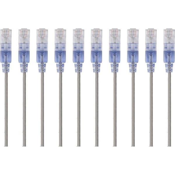 Monoprice Slim Cat6A Cable - 10Pk_ 7Ft Gray 15163 - main
