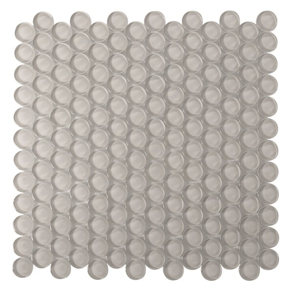 Apollo Tile Beige 12 in x 12 in Glass Glossy Floor and Wall Mosaic Tile 5 sqft/case, 5PK APLPN88085A - main