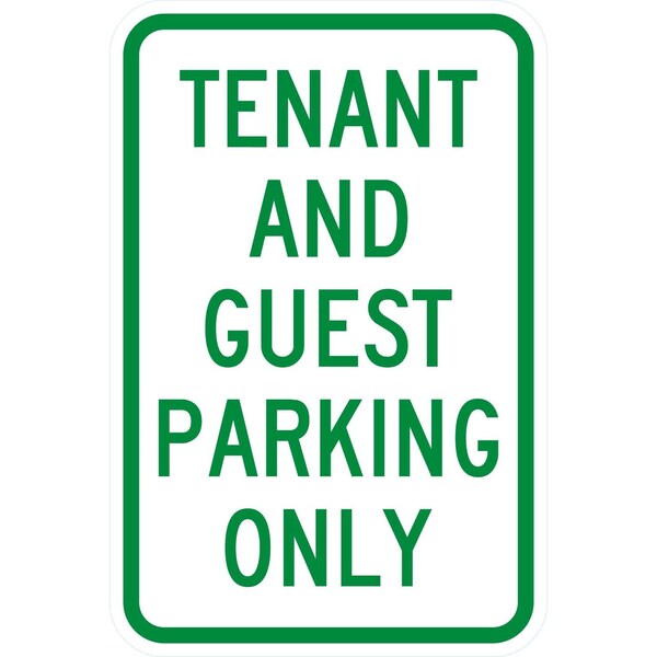 Lyle Tenant and Guest Parking Only, 12x18, High Intensity Prismatic, White G-4001-HI_12x18 - main