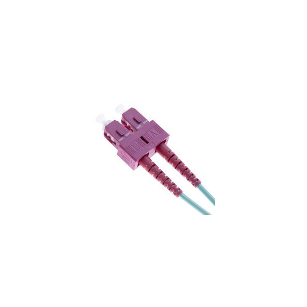 Cable Wholesale SC/UPC Epoxy Connector, Duplex, 3.0mm, Multimode OM4, Magenta, 100 pieces 34SC-41230 - main