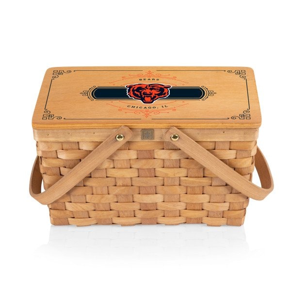 Picnic Time Family Of Brands Chicago Bears - Poppy Personal Picnic Basket, (Beige) 124-00-299-066-2 - main