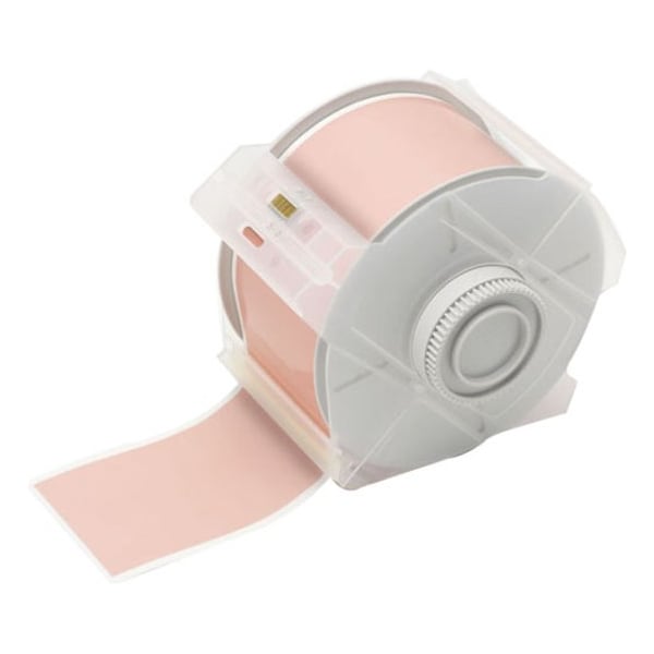 Brady Label Tape Cartridge, Pink, Labels/Roll: Continuous 76599 - main