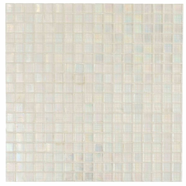 Apollo Tile Skosh 11.6inx11.6in Glossy Rainbow White Glass Mosaic Wall and Floor Tile 18.69 sqft/case, 20PK APLNB88WH111A - main