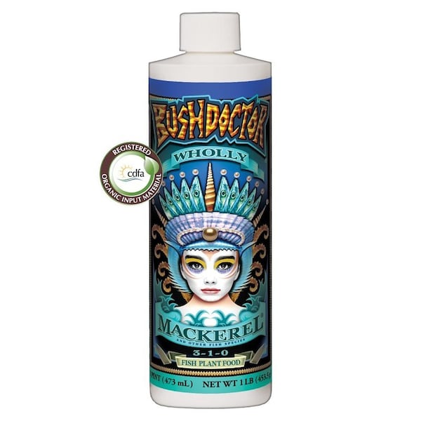 Bush Doctor Wholly Mackerel 794308 Fish Fertilizer, 1 pt, Liquid, 3-1-0 N-P-K Ratio WMPINT - main