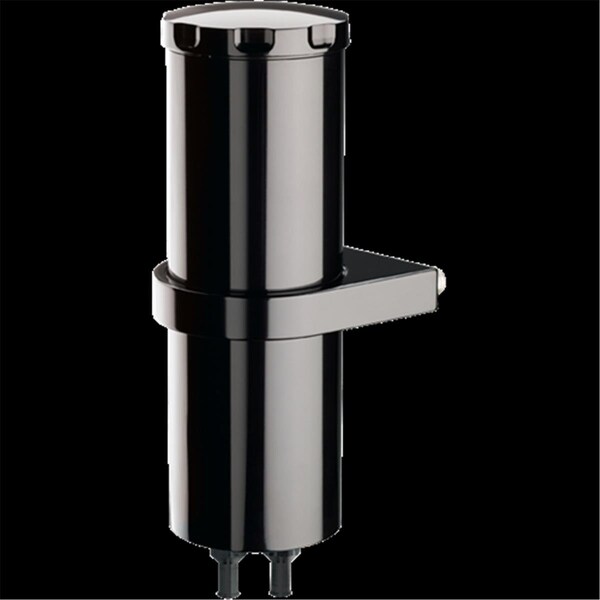 Billet Specialties BLK77109 8.75 in. Overflow Smooth Tank with Bracket, Black BSPBLK77109 - main