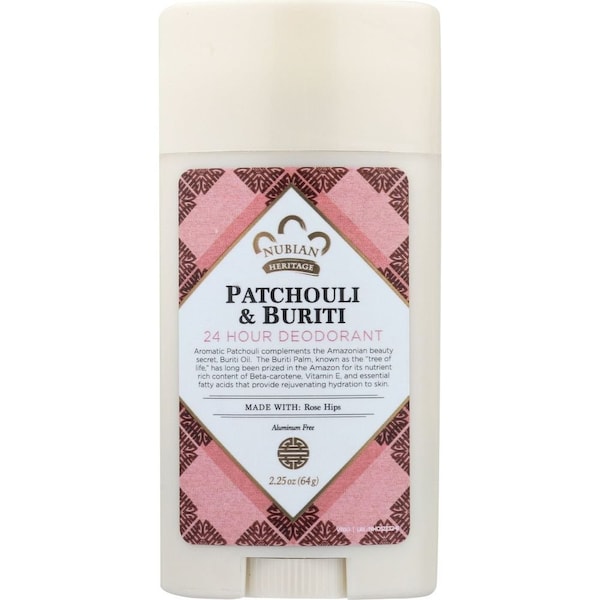 Nubian Heritage Patchouli and Buriti Deodorant, 2.25 Ounce, 3PK 764302122326 - main
