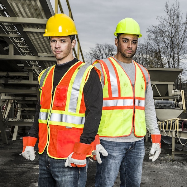 Game Workwear Hi-Vis Safety Vest M Class 2 , Non-conductive Zipper Closure I-84 - main