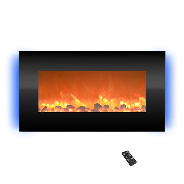 Northwest 30in Wall Mounted Electric Fireplace 13 Backlight Colors and Remote Control 80-BL31-2001 - main