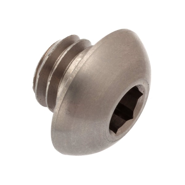 Zoro Select 3/8"-16 Socket Head Cap Screw, Button, Plain 18-8 Stainless Steel, 1/4 in Length ZBC574UNC - main