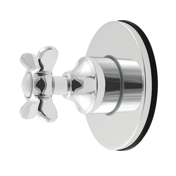 Kingston Brass Single-Handle Six-Way Diverter Valve with Round Trim Kit, Polished Chrome KS4031BEX - main