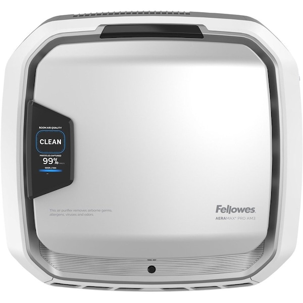 Fellowes AeraMax Pro AM 3 Commercial HEPA Air Purifier, 120V, White 9573001 - main