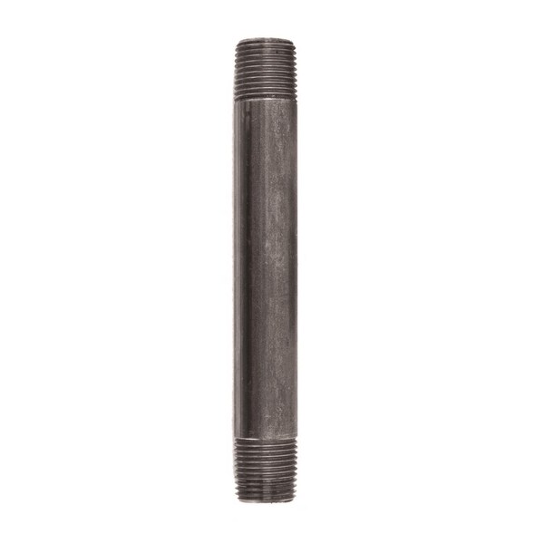 Ace Trading - Nipple 1/2 in. MIP each X 1/2 in. D MIP Black Steel 6 in. L Nipple 300UP12X6 - main
