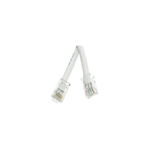 Cable Wholesale Cat6 White Copper Ethernet Patch Cable, Bootless, POE Compliant, 5 foot 10X8-19105 - main