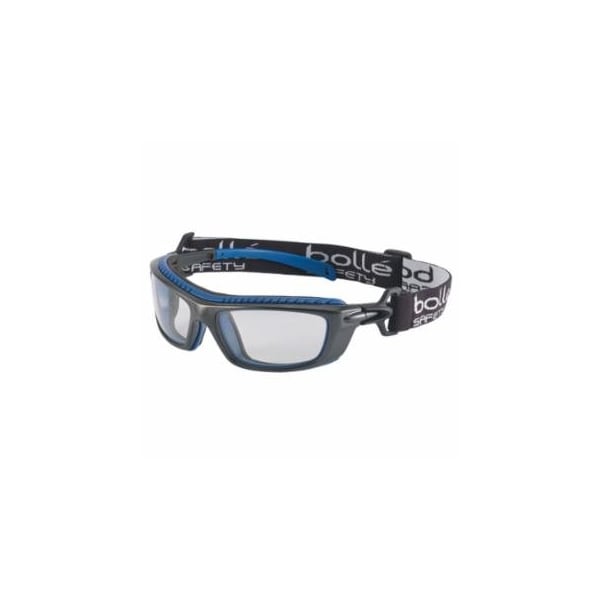 Bolle Safety Baxter Series Safety Glasses, Clear Lens, Platinum Anti-Fog, Anti-Scratch, Black/Blue Frame, 10PK 286-40276 - main
