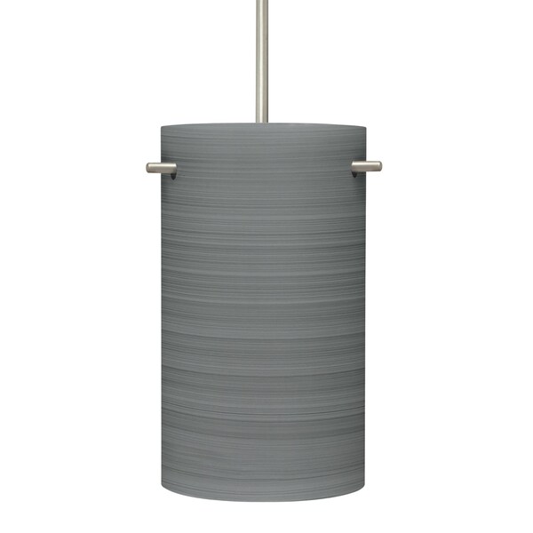 Besa Lighting Besa Tamburo 5 Pendant, Titan, Satin Nickel Finish, 1x 11W LED 1JT-4005TN-LED-SN - main