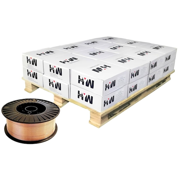 Hyw Products ER70S-6 Mild Steel Mig .045in Welding Wire 44-Pound Roll, 24 Spools on a Pallet 16045044-24 - main