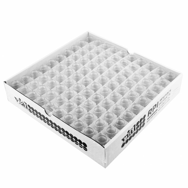 Rpi Glass Vial, 22mm, Poly Lined, Screw Cap, 500/cs, 500PK 121053 - main