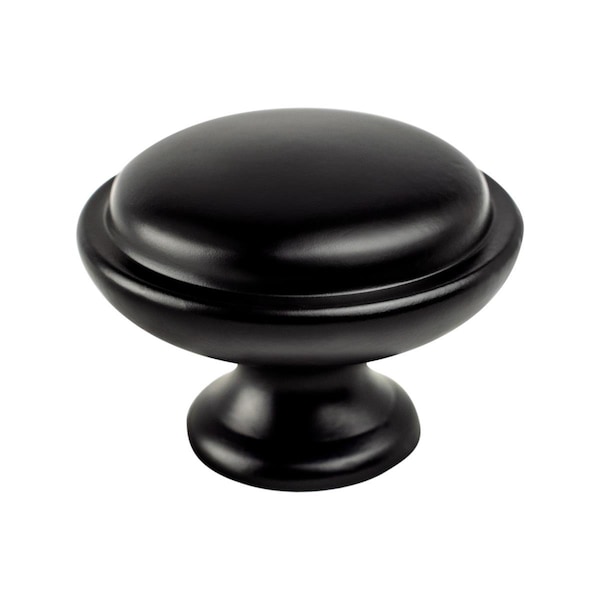 Berenson Traditional Advantage One Matte Black Rimmed Knob 9341-1055-P - main