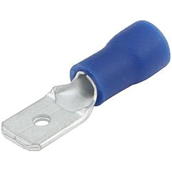 Allstar Performance 16-14 Gauge Insulated Male Blade Terminal, Blue, 20PK ALL76047 - main