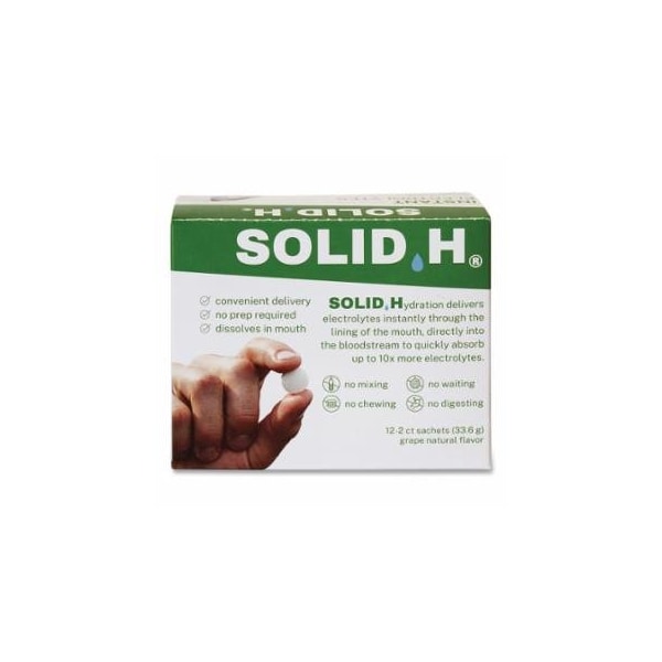 Medique Solid.H, Electrolyte Round, Grape Flavor, 12 Packets of 2 tablets, 24PK 899-33364 - main