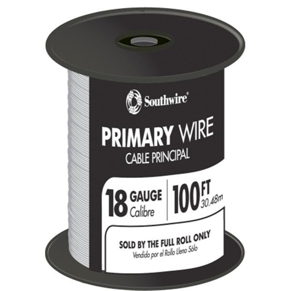 Powerhouse 100 ft. White 18 Gauge 16 Strand Primary Auto Wire PO336086 - main
