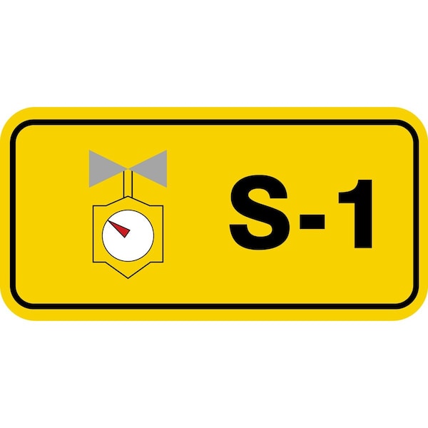 Accuform Caution, RP-Plastic, 3-7/8 in Width, 3/8 in Height, , 5 PK TDJ301XVM - main