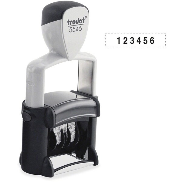 U.S. Stamp & Sign Identity Group Professional Numberer, Self-Inking, Type Size 1 1/2, Six Digits, Black T5546 - main