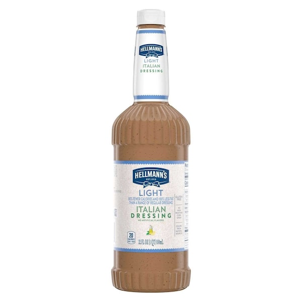 Hellmanns Light Italian Salad Dressing Salad Bar Bottles, 32 Ounce 84124078 - main