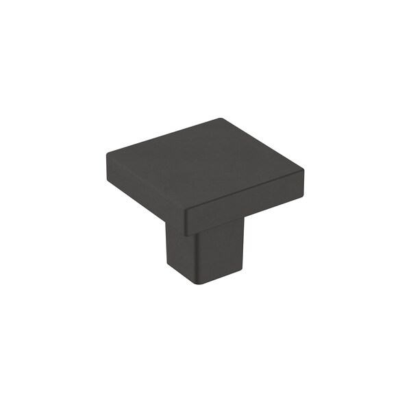 Amerock Monument 1-3/16 inch (30mm) Length Matte Black Cabinet Knob, 25PK 25VMP36905FB - main