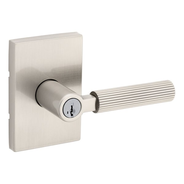 Kwikset Residential Door Levers Entry Reversible Satin Nickel 740MALRCT-15S - main