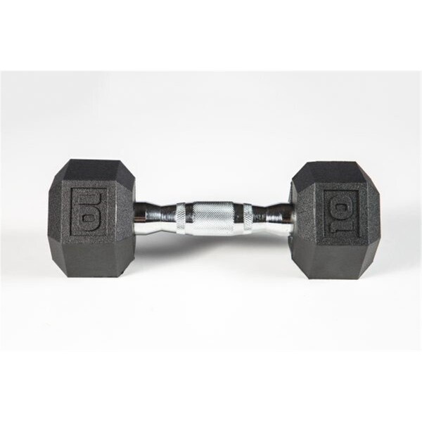York Barbell York Premium Pvc Hex Dumbbell with Chrome Ergo Handle - 10 lbs 37003 - main