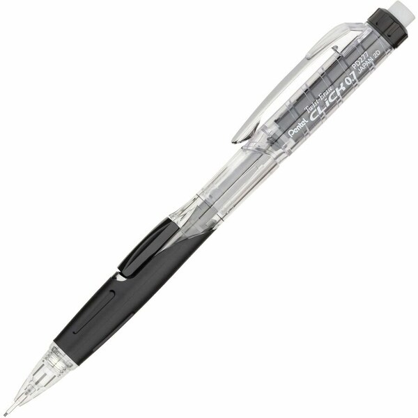 Pentel TWIST-ERASE CLICK MECHANICAL PENCIL, 0.7 MM, HB No 2.5, BLACK LEAD, BLACK BARREL PD277TA - main