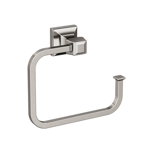 Amerock Mulholland Brushed Nickel Traditional 5-3/4 in 146 mm Length Towel Ring BH36022G10 - main