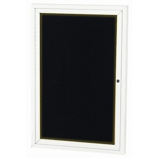 Aarco Illuminated Outdoor Enclosed Directory w/ Al Frame, Powder Coated White, 48''Hx36''W OADC4836IW - main