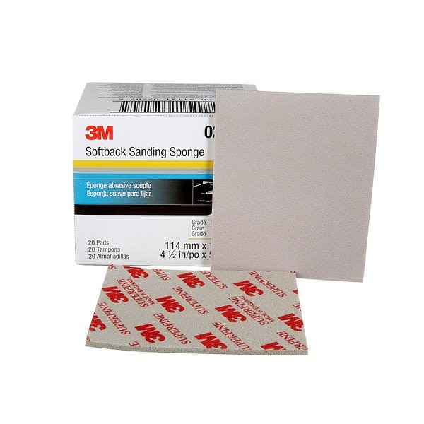 3M Sanding Sponge, 4 1/2in W, 5 1/2in L, PK120 02602 - main
