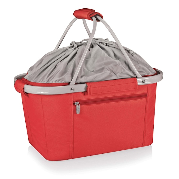 Picnic Time Family Of Brands Metro Basket Collapsible Cooler Tote, Red 645-00-100-000-0 - main