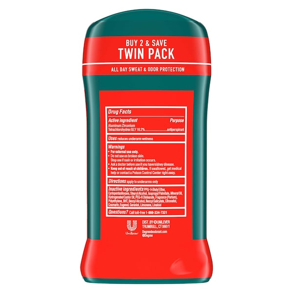 Degree Men Original Protection Sport Antiperspirant Deodorant, Twin Pack, 5.4 Ounce, 6PK 69784624 - main
